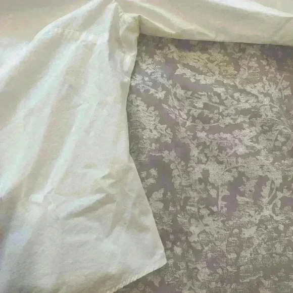 Anne Fontaine |  Classic white button down with woven sleeves size 44 - Picture 5 of 5